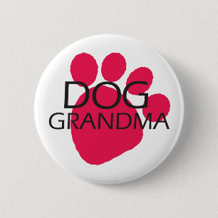Dog Grandma Ronde Button 5,7 Cm