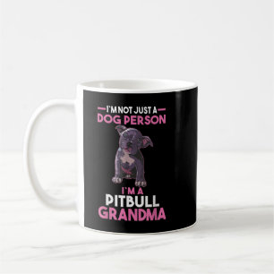 Dog Grandmoeder Pitbull Grandma T-Shirt Koffiemok