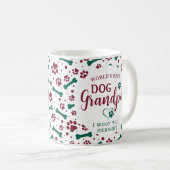 Dog Grandpa Custom Pet met kerstfoto's Koffiemok (Voorkant rechts)