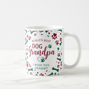 Dog Grandpa Custom Pet met kerstfoto's Koffiemok