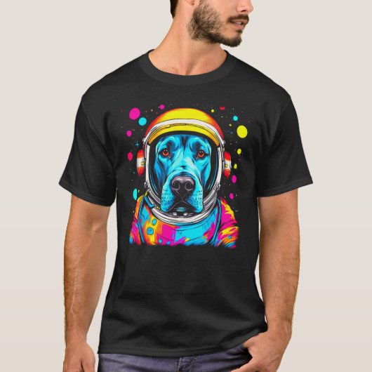 Dog Great Dane  Astronaut T-shirt (Voorkant)