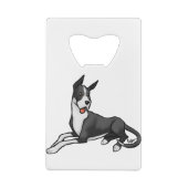 Dog Great Dane Mantle Creditkaart Flessenopener (Achterkant)