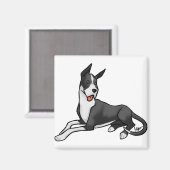 Dog Great Dane Mantle Magneet (Voorkant / Achterkant)