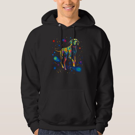 Dog Great Dane Space Hoodie (Voorkant)