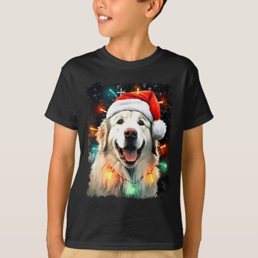 Dog Great Pyrenees Christmas  T-shirt (Voorkant)
