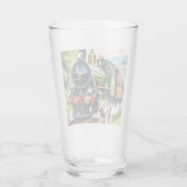 Dog Greeting steam train Glas (Achterkant)