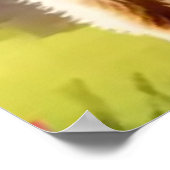 Dog Greeting steam train Poster (Hoek)