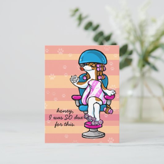 Dog Groomer Afspraakherinnering Briefkaart (Staand voorkant)