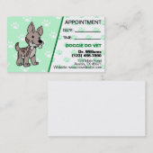 Dog Groomer Afspraakkaart Visitekaartje (Voorkant / Achterkant)