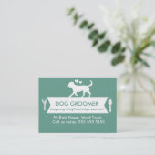 Dog Groomer Appointment Card -  Afsprakenkaartje (Staand voorkant)