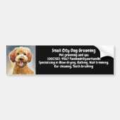 Dog Groomer Business Promotie Bumpersticker (Voorkant)
