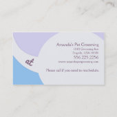 Dog Groomer Chic Westie Appointment Card Afsprakenkaartje (Achterkant)