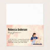 Dog Groomer Cutting Hair Visitekaartje (Buitenkant ongevouwen)