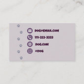 Dog Groomer, Dog in het bad, Visitekaartje (Achterkant)