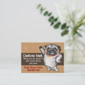 Dog Groomer Dog Walker sjabloon Visitekaartje (Staand voorkant)