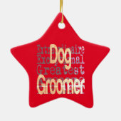 Dog Groomer Extraordinaire Keramisch Ornament (Achterkant)
