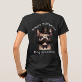 Dog Groomer Funny Frenchie Promotion T-shirt (Achterkant)