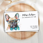 Dog Groomer Funny Puppy Pet French Bulldog Visitekaartje<br><div class="desc">Show van je honden- en dierenverzorgingsbedrijf met deze elegante en schattige Franse bulldog-puppy design visitekaartjes van de walker pet sitter en bijpassende accessoires. Personaliseer met de naam van de bedrijfseigenaar, de titel/de bedrijfsnaam, en alle contactdetails. Ideaal voor hondenwandelaars, hondenfokkerijen, dierenverzorgers en alle zaken die verband houden met de verzorging van...</div>