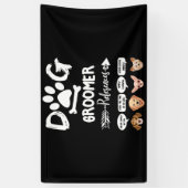 Dog Groomer Gift References Grooming Dog Salon Spa Spandoek (Verticaal)