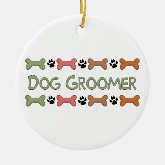Dog Groomer Gifts Keramisch Ornament (Voorkant)
