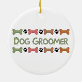 Dog Groomer Gifts Keramisch Ornament (Achterkant)