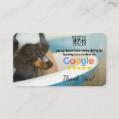 Dog Groomer Google Review Sjabloon met QR - Visitekaartje (Voorkant)