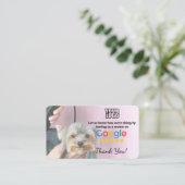 Dog Groomer Google Review Sjabloon met QR - Visitekaartje (Staand voorkant)