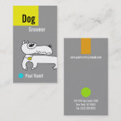 Dog Groomer Grey Visitekaartje (Voorkant / Achterkant)