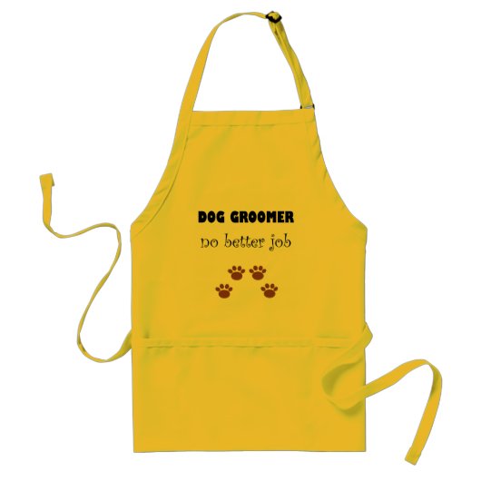 Dog Groomer Job Standaard Schort (Voorkant)