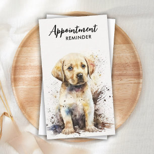 Dog Groomer Labrador Puppy Pet Sitter Pet Care Afsprakenkaartje