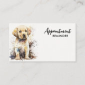 Dog Groomer Labrador Retriever Puppy Pet Sitter Afsprakenkaartje (Voorkant)
