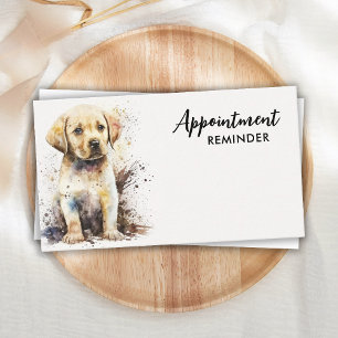Dog Groomer Labrador Retriever Puppy Pet Sitter Afsprakenkaartje