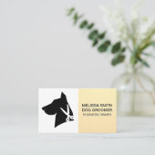 Dog Groomer Logo Afsprakenkaartje (Staand voorkant)