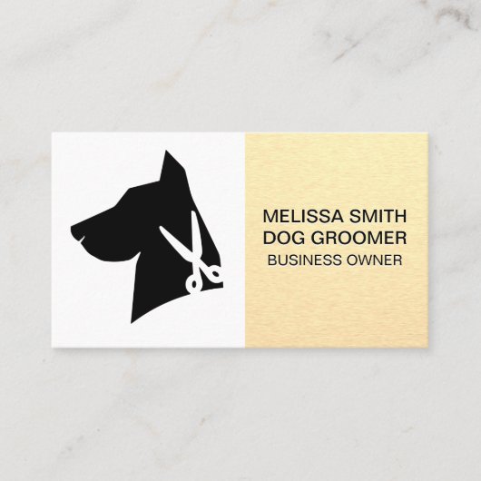 Dog Groomer Logo Afsprakenkaartje (Voorkant)
