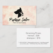 Dog Groomer Logo | salonschaar Visitekaartje (Voorkant / Achterkant)