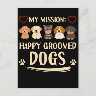 Dog Groomer Love Animals Dog Groomer Briefkaart