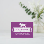 Dog Groomer Loyalty Kaart -  (Staand voorkant)
