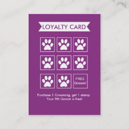 Dog Groomer Loyalty Kaart -