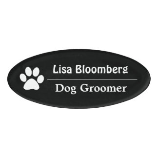 Dog Groomer Name Tag op maat