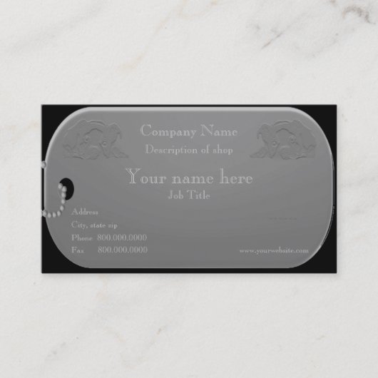 Dog Groomer of Dog Trainer Visitekaartje (Voorkant)