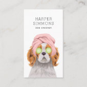 Dog Groomer Pampered Puppy Visitekaartje (Voorkant)