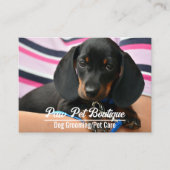 Dog Groomer Pet Care Puppy Walker Visitekaartje (Voorkant)