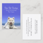 Dog Groomer Pet Care Puppy Walker Visitekaartje (Voorkant / Achterkant)