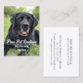 Dog Groomer Pet Care Puppy Walker Visitekaartje (Voorkant / Achterkant)