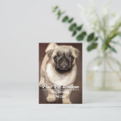 Dog Groomer Pet Care Puppy Walker Visitekaartje (Staand voorkant)