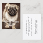 Dog Groomer Pet Care Puppy Walker Visitekaartje (Voorkant / Achterkant)