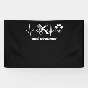 Dog Groomer Pet Grooming Heartbeat Pet Lover Spandoek