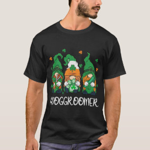 Dog Groomer Pet Grooming Life Gnomes Happy St. Pat T-shirt