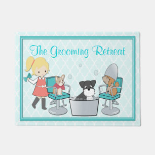 Dog Groomer Pet Salon Deurklep Deurmat