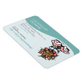 Dog Groomer Pet Spa Business Seafoam Magneet (Rechterzijde)